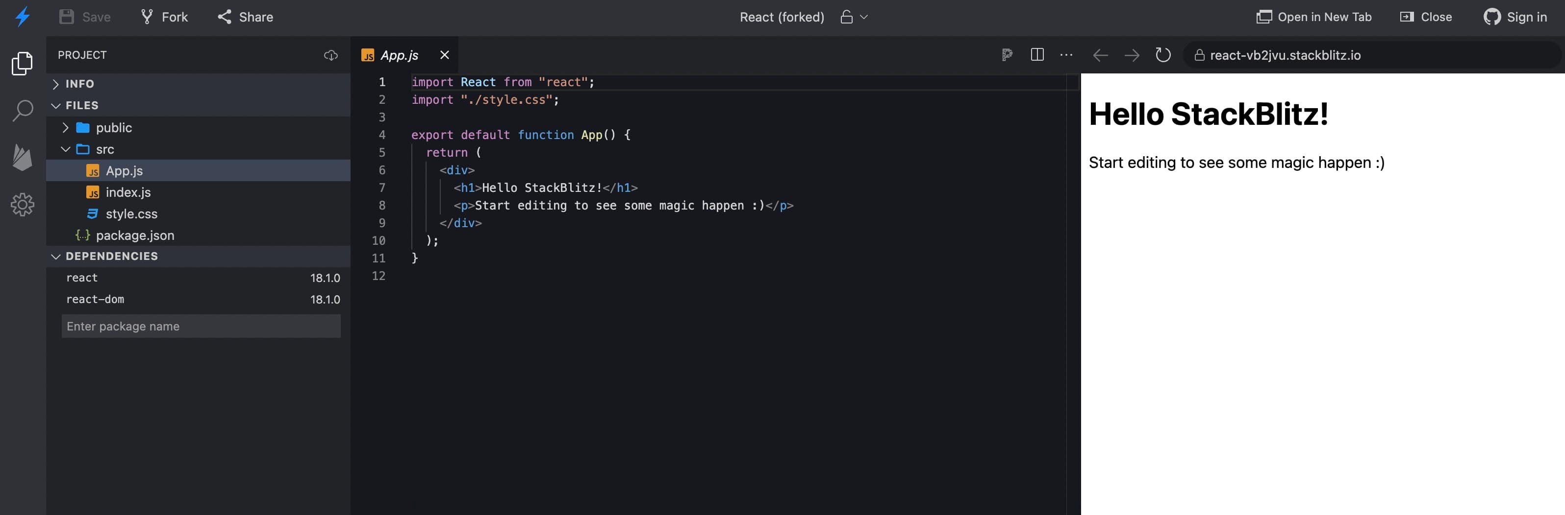 VSCode homepage screenshot